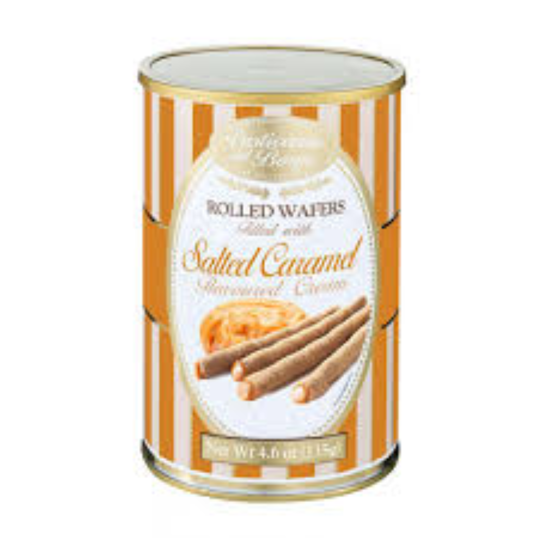 GB SALTED CARAMEL FILLING WAFERS ROLLS 135G